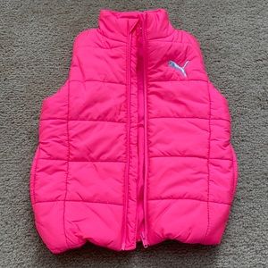 Kids girl Puma puffy vest size 3T-4T